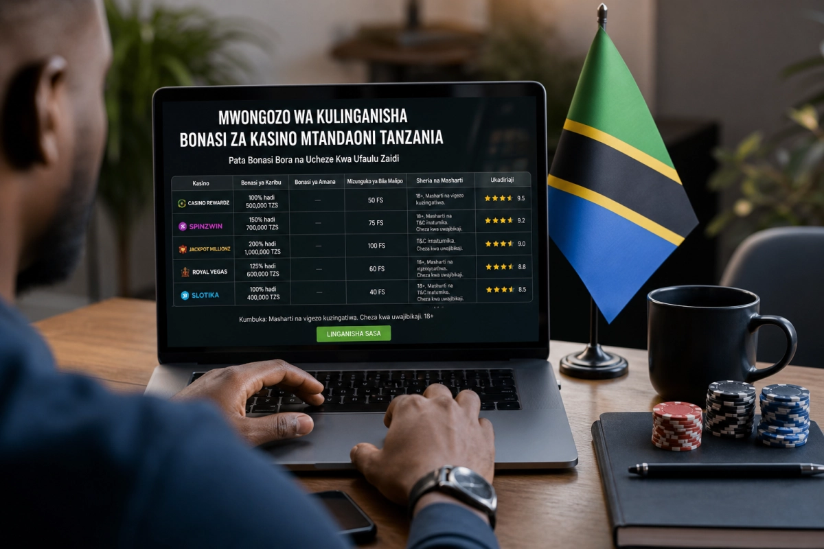 Mwongozo wa Kulinganisha Bonasi za Kasino Mtandaoni Tanzania