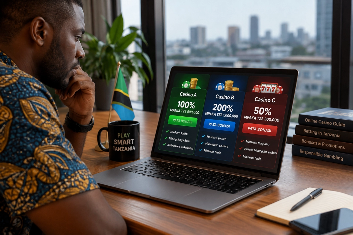 Ulinganisho wa Bonasi za Kasino Mtandaoni Tanzania: Thamani na Masharti